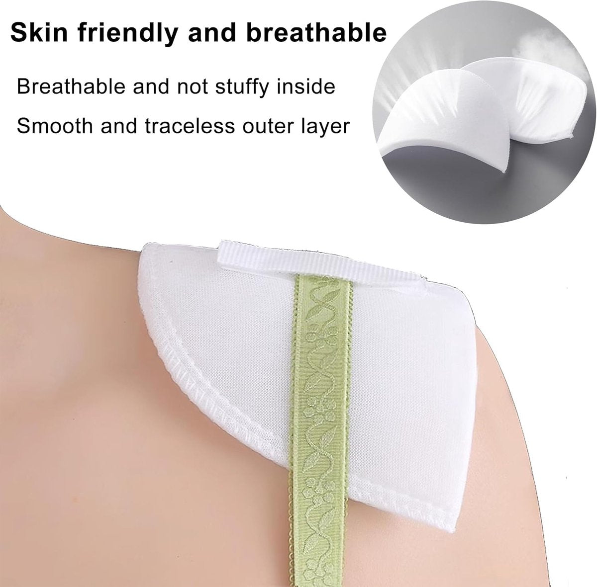 2 Pairs - Shoulder - 16*9*1.5cm - Black and White - Shoulder Pads - Shoulder Pads - Foam Padded - Shoulder Pads - Velcro - Soft Foam Padded - Reusable - For Blazer Clothing Crafts - Image 5