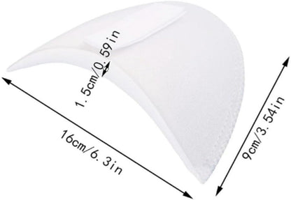 2 Pairs - Shoulder - 16*9*1.5cm - Black and White - Shoulder Pads - Shoulder Pads - Foam Padded - Shoulder Pads - Velcro - Soft Foam Padded - Reusable - For Blazer Clothing Crafts - Image 6