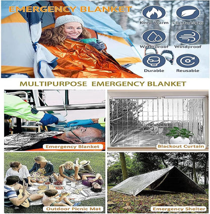 Emergency kit - 2 pieces Foldable water jerry can 5 and 10 liters - 2 pieces Emergency blanket 160x210cm - combination - survival blanket - thermal - Survival Kit - water reservoir for emergency - for outdoor, hiking, camping - Image 5