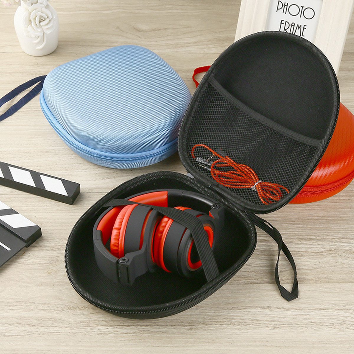 Headphone Case - Hard Protective Case - On-ear / Over-ear - For most brands / Bluetooth / HIFI / Wired headphones / Gaming headset - Headphone Case - Protective Case - Carrying Case - Waterproof - Shockproof - Earphones Storage Case - High Quality - Image 4
