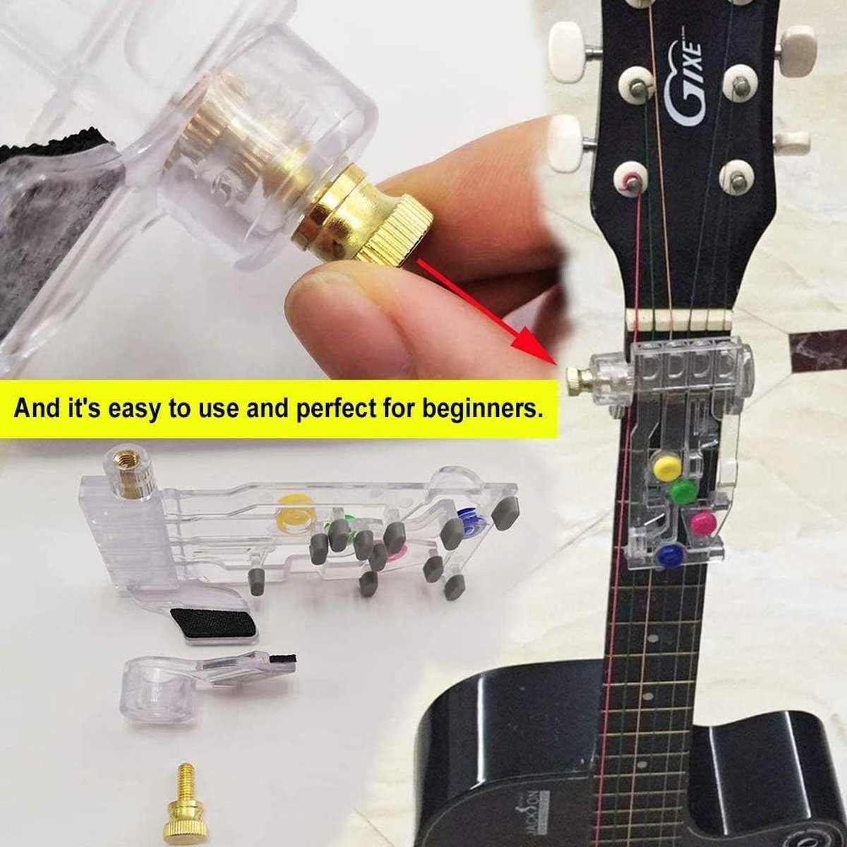 Classical Chord Learning Buddy, Chord Playing Assistant, Guitar Scale Fretboard Notes Sticker for Bonus, Best Study and Learning System for Guitar Lover Beginner - Chord Accessories - Image 3