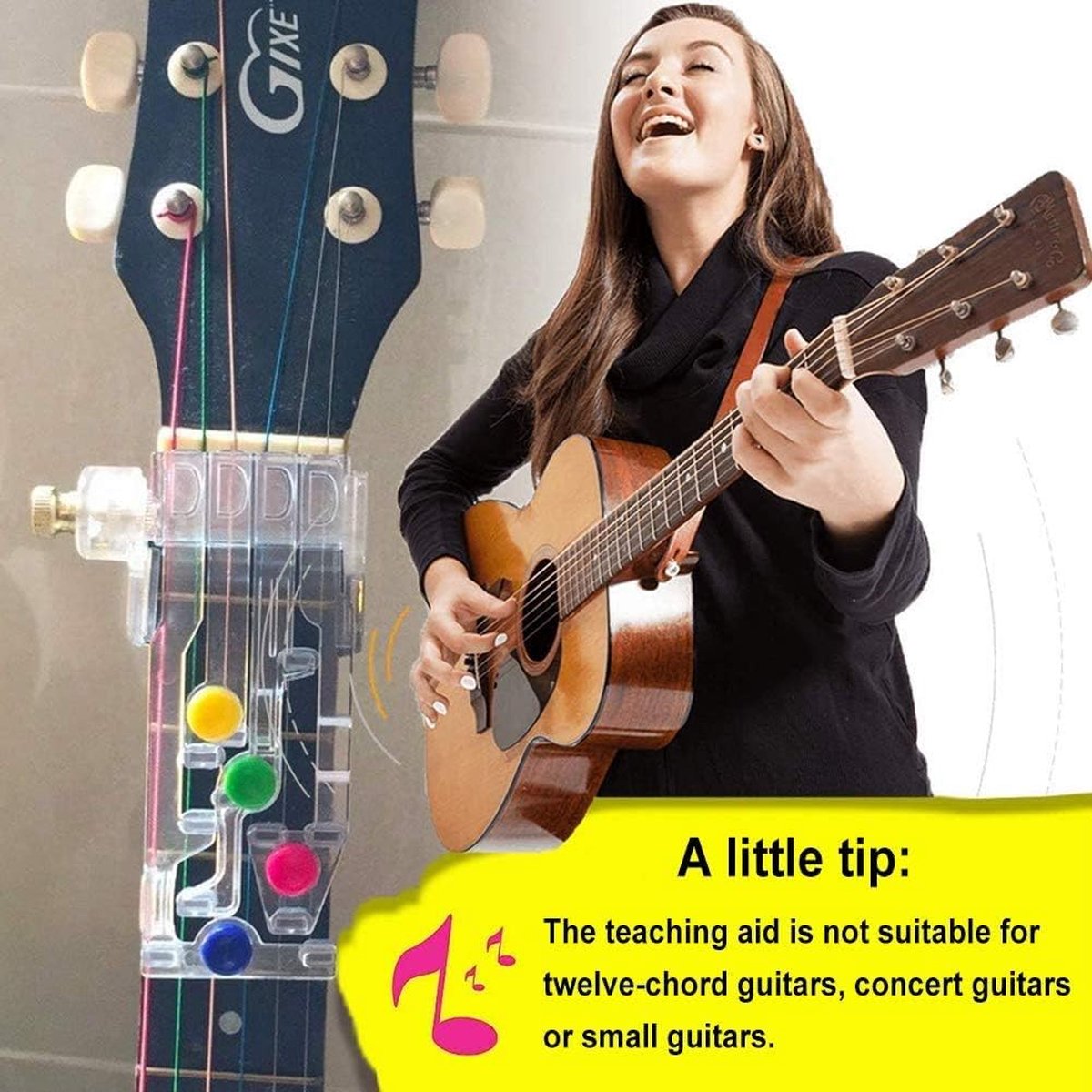 Classical Chord Learning Buddy, Chord Playing Assistant, Guitar Scale Fretboard Notes Sticker for Bonus, Best Study and Learning System for Guitar Lover Beginner - Chord Accessories - Image 8