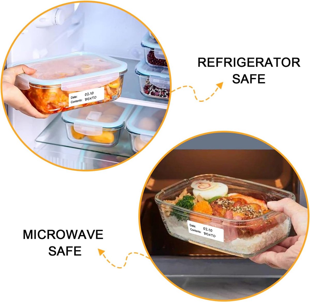 500 Pieces - Freezer Labels - Freezer Stickers - Food Labels - Best Before Labels - Labels - 2.5*5cm - Writable - For Containers, Boxes, Bags - Image 5