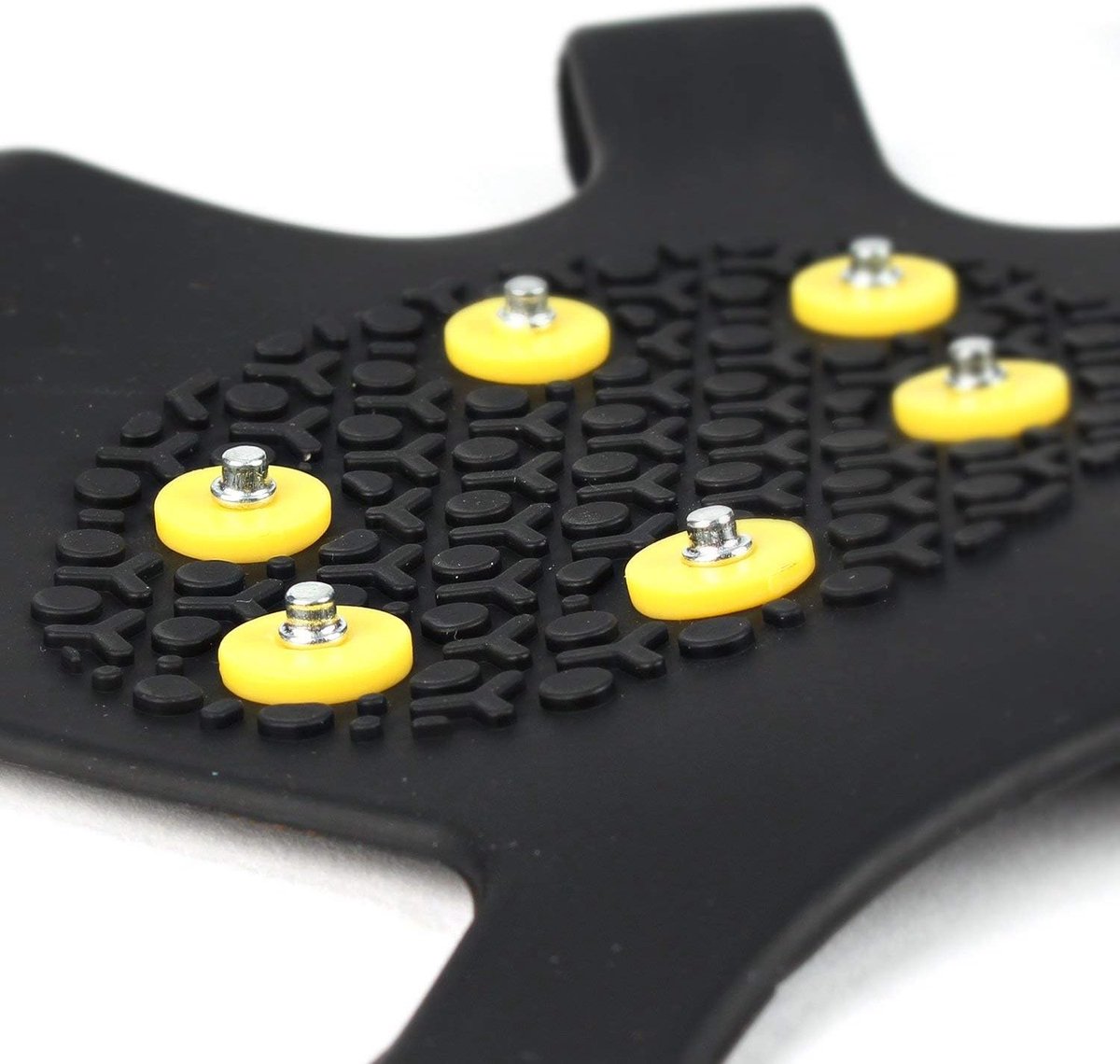 Snow grips over shoes/boots 10 studs Ice Traction Universal Slip on Stretch Fit Snow and Ice, Snow Cleats Crampons Ice Spikes Snow Grips for Winter - M (36-40) - Image 3