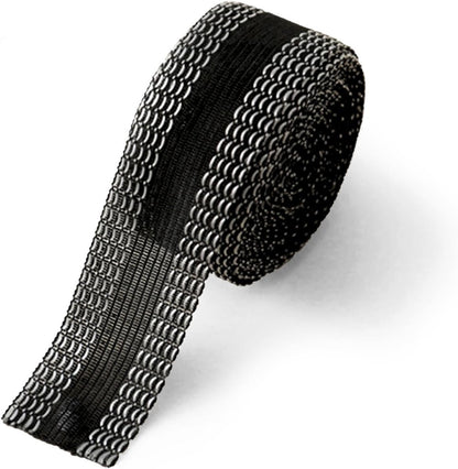 Iron-on tape - easily shorten trousers yourself - Black - hem tape - for shortening - Trouser shortening aid - Iron-on - 10 meters - 2.5 cm wide - Polyester