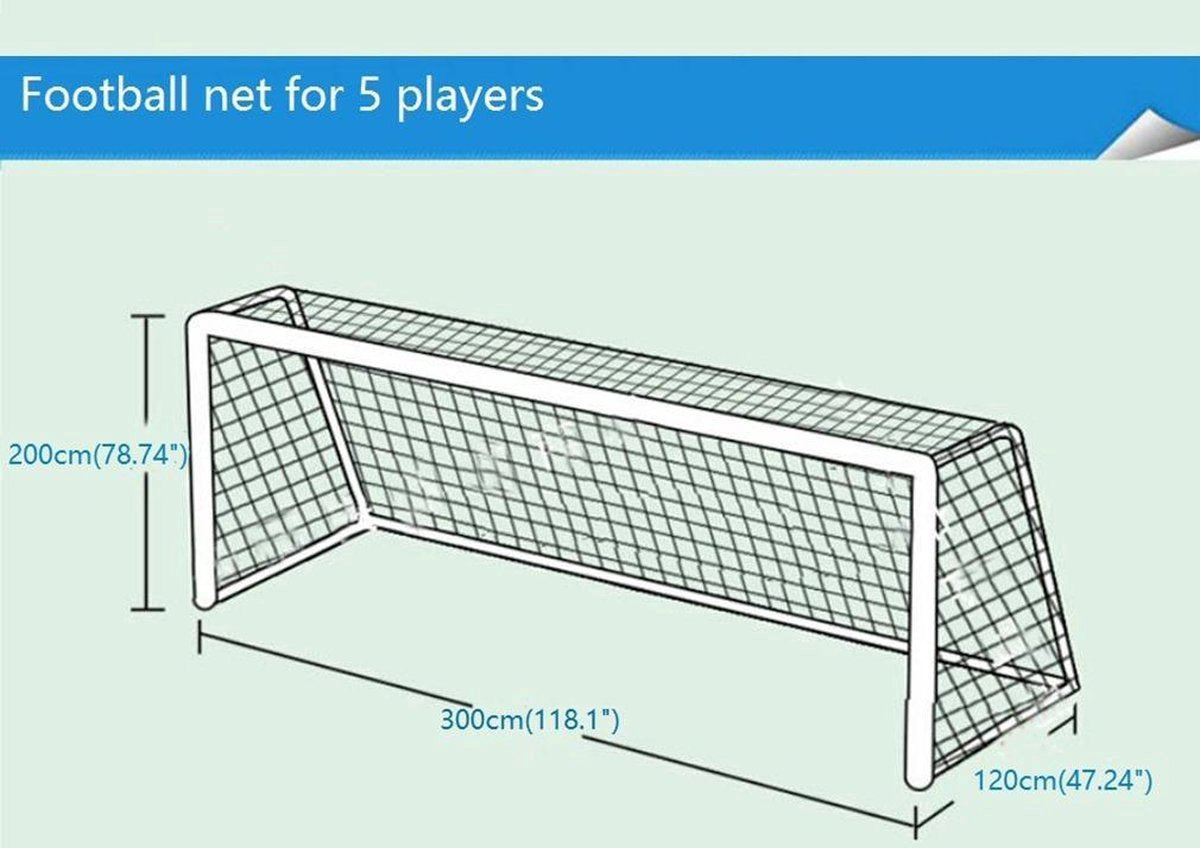 Soccer Net (Net Only) - 3x2M - Replacement net for soccer goals - Image 9