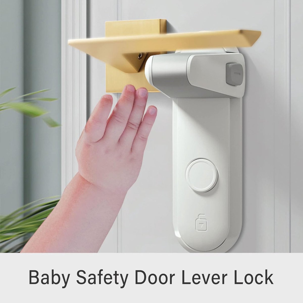 2 Pieces - Door lock - Door handle locks for childproof & pet-proof - Door handle locks for toddlers - Baby safety locks for toddlers - Image 3