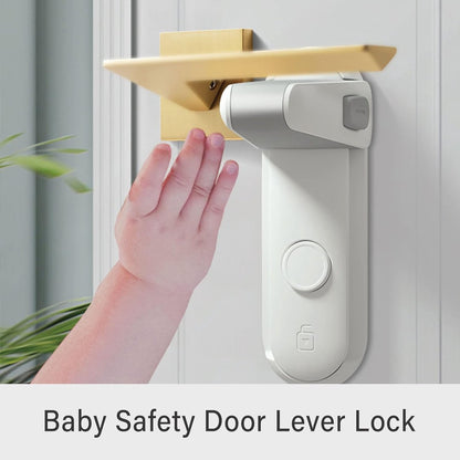 2 Pieces - Door lock - Door handle locks for childproof & pet-proof - Door handle locks for toddlers - Baby safety locks for toddlers - Image 3