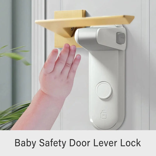 2 Pieces - Door lock - Door handle locks for childproof & pet-proof - Door handle locks for toddlers - Baby safety locks for toddlers - Image 3