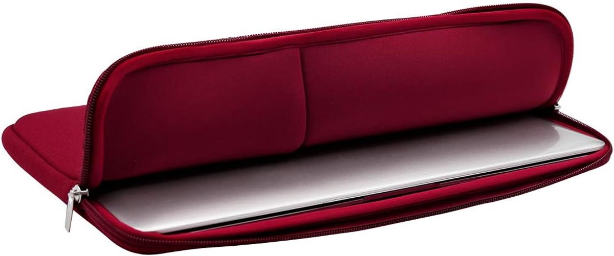 Laptop sleeve - 13 inch - 2-piece - Laptop bag - Suitable for 13 inch laptop - with extra case - Red - Image 5
