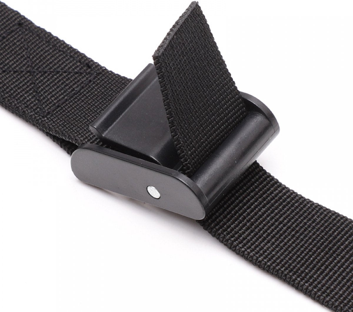 4 pieces - Tension straps - Lashing straps - Fastening straps - 25 MM * 1.5 meters long - Polyester fibers - Black - with buckle - adjustable - for vans, bicycles, trailers, luggage - Image 4