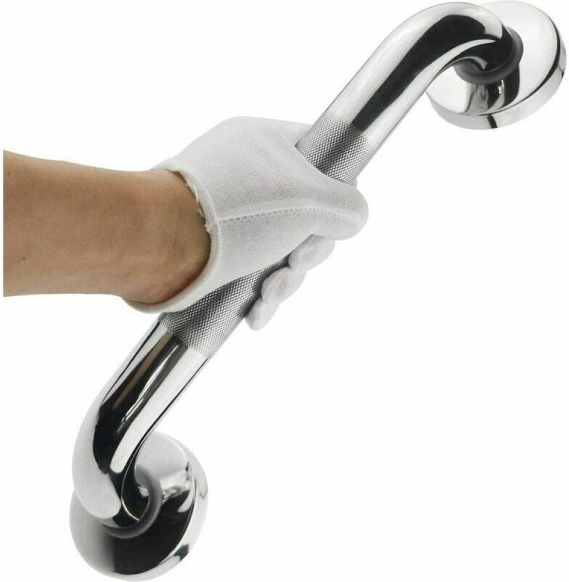 Bath grab bar - Grab bars for seniors - Wall grab bars - Safety grab bars - High Quality - Stainless steel - silver - Non-slip - Wall mounted - for toilet Bathroom - Image 3