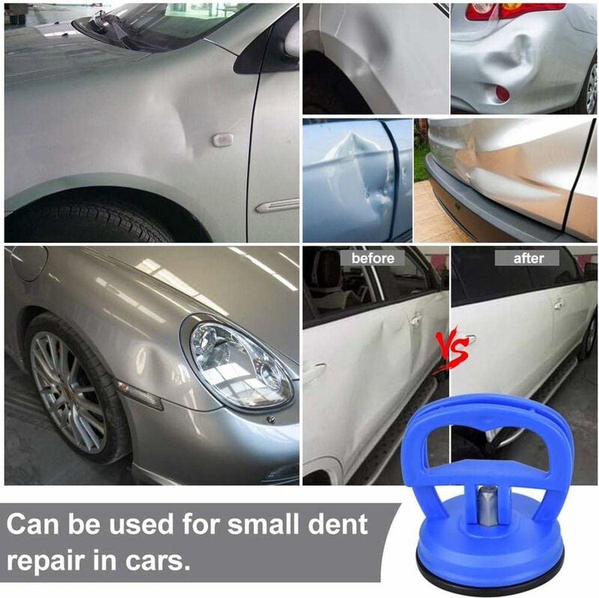 Suction lifter - 4 pieces - car dent repair - 3 kg suction power - universal - Image 3