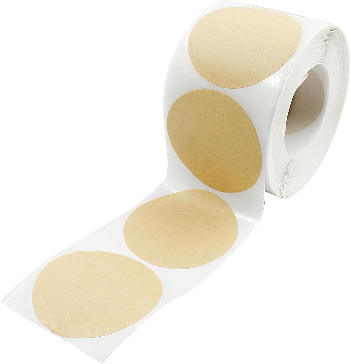 500 Pieces - Labels - Stickers - Round Stickers - Sealing Sticker - Sealing Seal - Food Labels - 5cm - Yellow - Self-Adhesive - Removable - Easy to Write on and Distinguish - For Containers, Boxes, Bags - Image 2