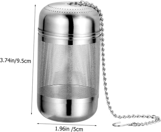 2 pcs - Stainless Steel Herb Ball Stainless Steel Tea Infuser Lazy Tea Infuser Bags for Boiling Tea Infusers for Loose Tea Screw Thread Tea Strainers Brine Basket Mesh Tea Household Soup - Image 5