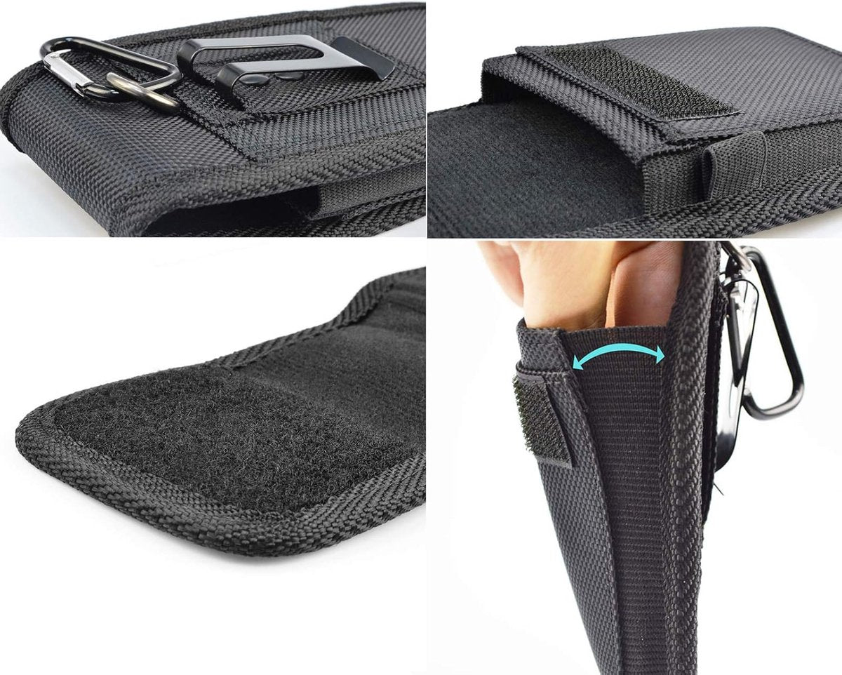 Waist bag - Fanny pack - Outdoor belt bag - Smartphone bag - Standing belt bag - Oxford cloth - black - 17.5*10*2.5cm - belt bag - Gift - Phone bag Men - Image 2