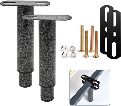 Bed frame support leg - bed legs - box spring legs - 2 pieces - 18 to 33 cm - iron - gray - adjustable furniture leg - retractable - for slatted bases, metal bed base, wardrobe, sofa - Image 3