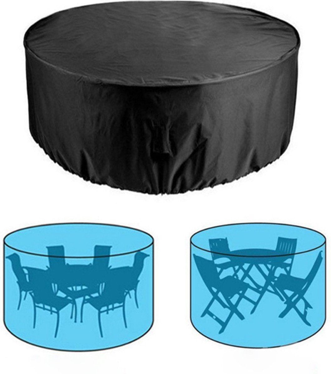Garden furniture cover - Garden table cover - furniture covers - garden table cover - round garden furniture cover - waterproof garden furniture covers - 120 x 75 cm - Waterproof - Windproof - Dustproof - Anti-UV - round - 210D Oxford cloth - black - for  - Image 4