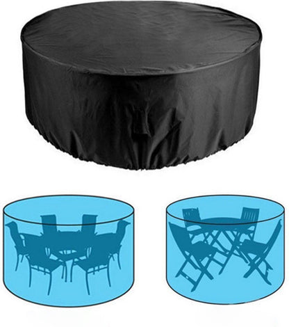 Garden furniture cover - Garden table cover - furniture covers - garden table cover - round garden furniture cover - waterproof garden furniture covers - 120 x 75 cm - Waterproof - Windproof - Dustproof - Anti-UV - round - 210D Oxford cloth - black - for  - Image 4
