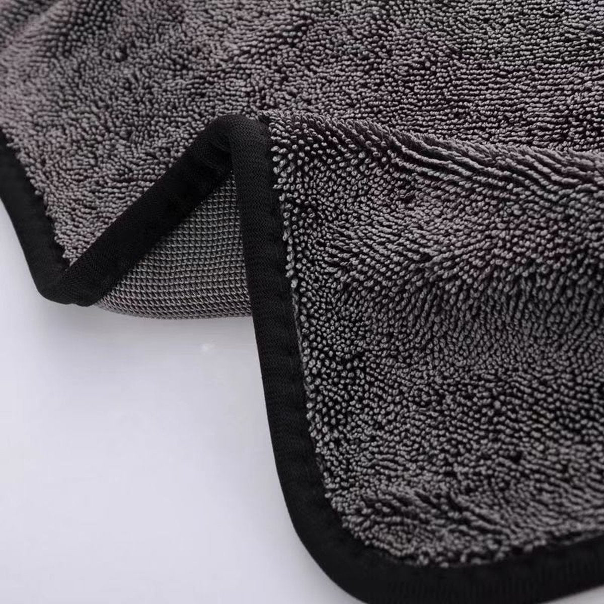 2 pieces - Microfiber cloth - drying towel - drying towel - Drying cloth - Cleaning towels - 40*40 cm - 600 g/m² - gray - Absorbent - for shower, bathroom and car washing - Image 6