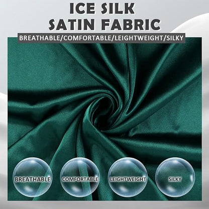 Shawl - 200*70 cm - Soft & Skin-friendly - Thin Wrap Scarf - Stole - Neck Scarf - Fashion Scarf - Women's Scarf - Long Satin Shawl Scarf - Shawls for Evening Dresses - Dark Green - Image 2