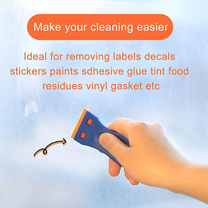 Cleaning Scraper - 4 Pieces (With 100 Blades) - Ceramic Hob Scraper/Car Film Scraper - Glass Scraper - Hob Scraper - Image 2