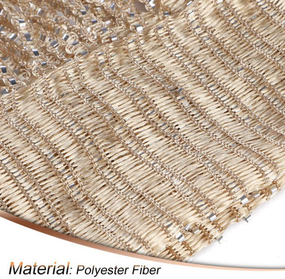 Fly screen curtain - Door curtain - Glitter mosquito net - Anti-fly door curtain - 100 x 200 cm - With gold thread - Polyester - Gold - Decorative curtain - Mosquito net - Image 5
