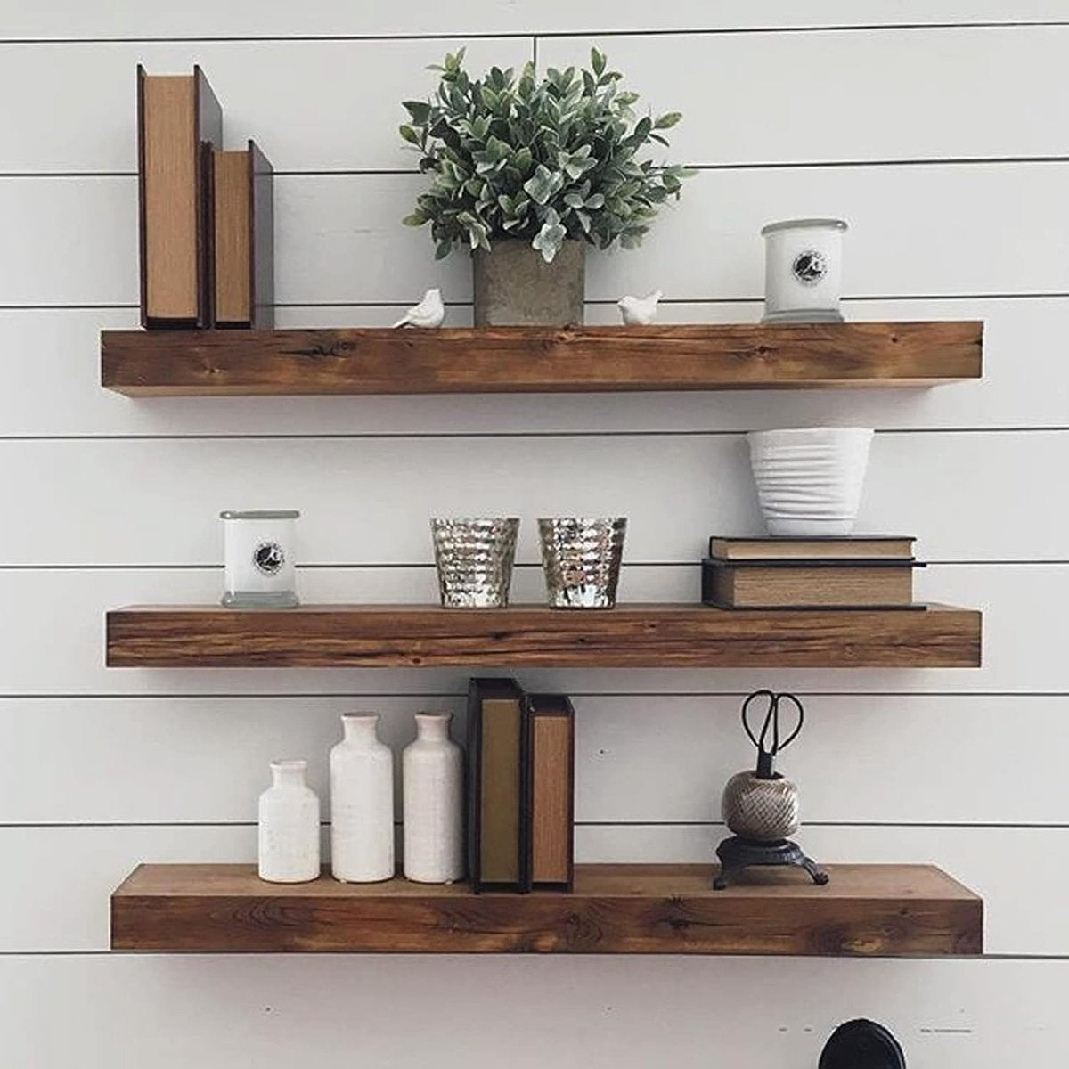 pieces - shelf brackets - 4 inch - shelf bracket - floating shelf support - brackets - floating shelf brackets - wall bracket - T-shape - invisible - for wall mounting hidden wooden shelf - black - iron - Image 3