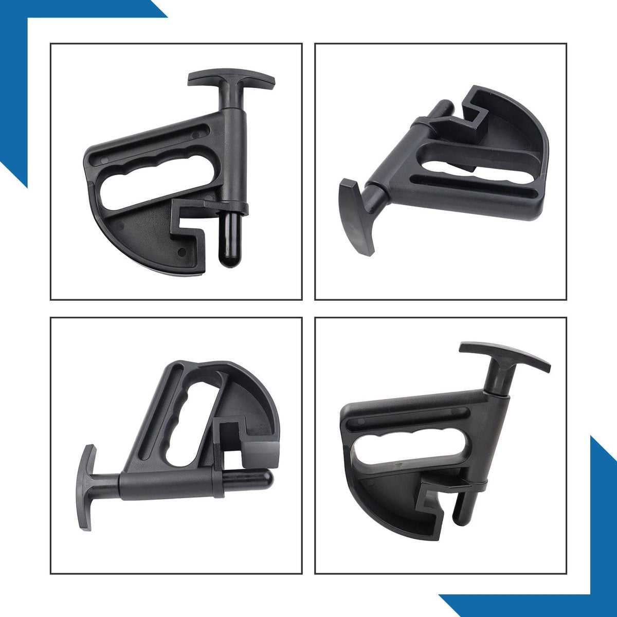 2 pieces - Tire heel clamp - Tire changer - tire pusher - Bead clamp - tire clamp - plastic - black - Universal - mounting aid - Rim Pry Wheel Changing Helper - Image 4