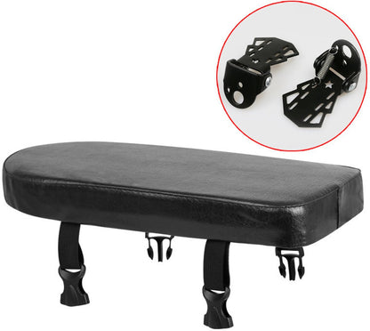Rear Bicycle Seat - Bicycle Seat Rear Seat - With Footrests - Luggage Carrier Cushion - Rear Bicycle Seat - Universal - Black