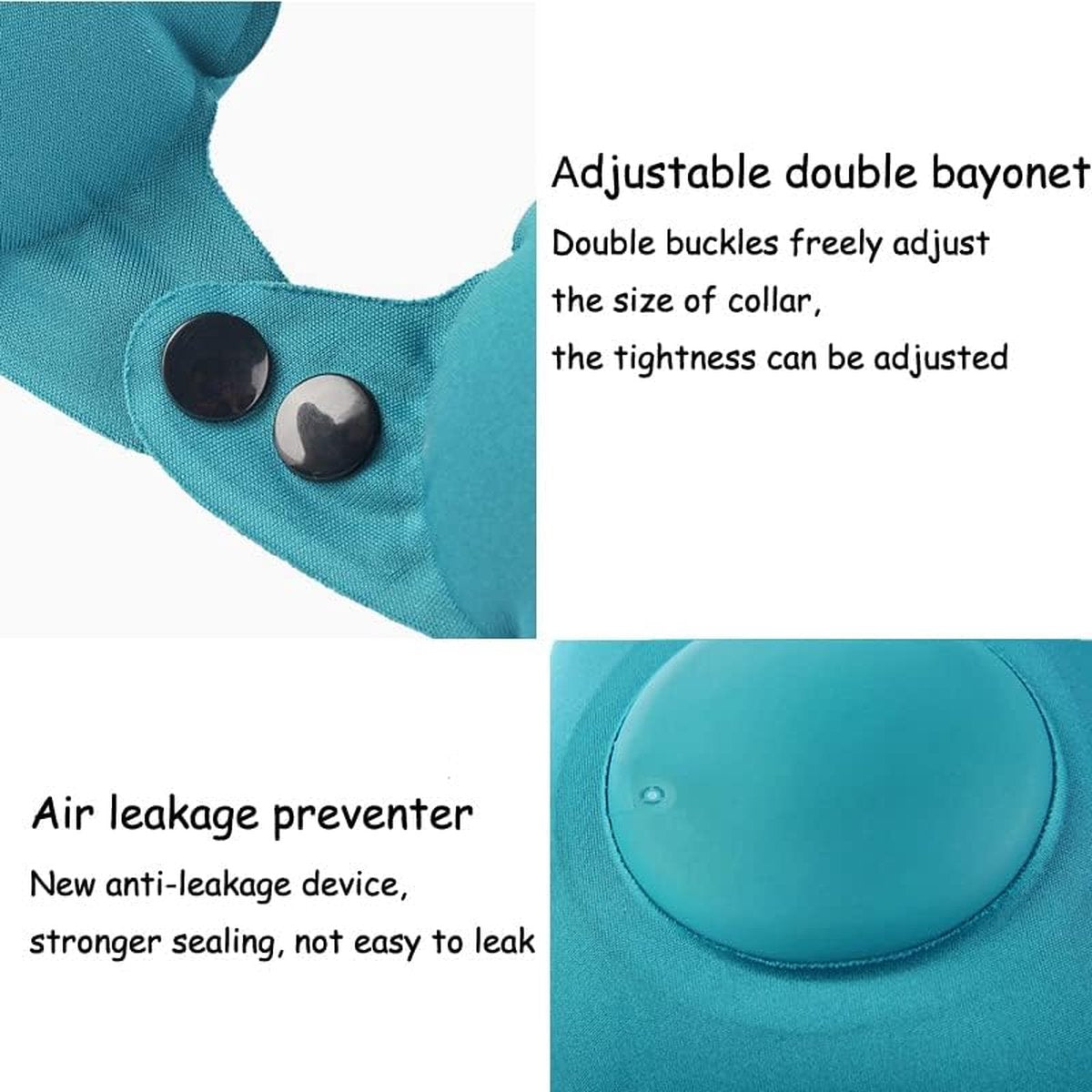 Travel Pillow - Inflatable Travel Pillow - Foldable - Neck Support for Neck Pain - Soft Neck Support for Sleeping - Align and Stabilize - One Size - Neck Support - Neck Band - Suitable for Airplanes, Cars, etc. - Image 5
