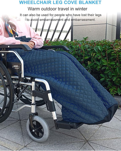 Wheelchair Blanket – Footmuff – Wind and Waterproof – Unisex – Cashmere Lined – Wheelchair Footmuff Adults – Warm & Comfortable – One Size – Stay Warm in Winter – 130*65cm – Waterproof – Waist Size - Image 4