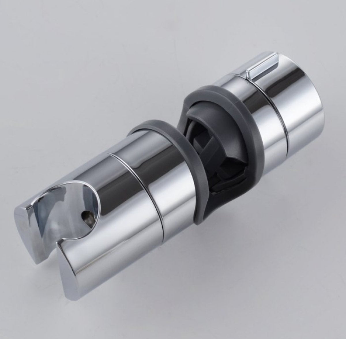 Shower Rail Slider - Hand Shower Bracket - ABS - Adjustable - Shower Head - Universal Shower Holder - Shower Head Holder - Hand Shower Holder - For Hand Shower or Shower Head for Bathroom - Suitable for Ø 18-25mm - Silver - Image 6