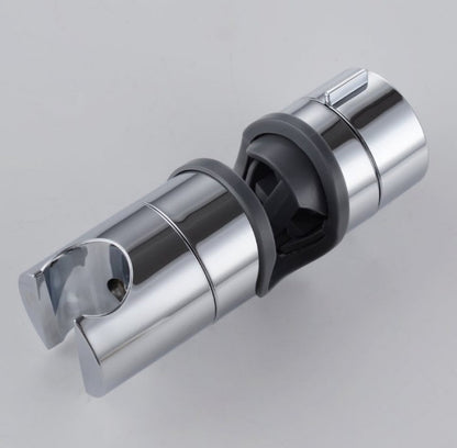 Shower Rail Slider - Hand Shower Bracket - ABS - Adjustable - Shower Head - Universal Shower Holder - Shower Head Holder - Hand Shower Holder - For Hand Shower or Shower Head for Bathroom - Suitable for Ø 18-25mm - Silver - Image 6