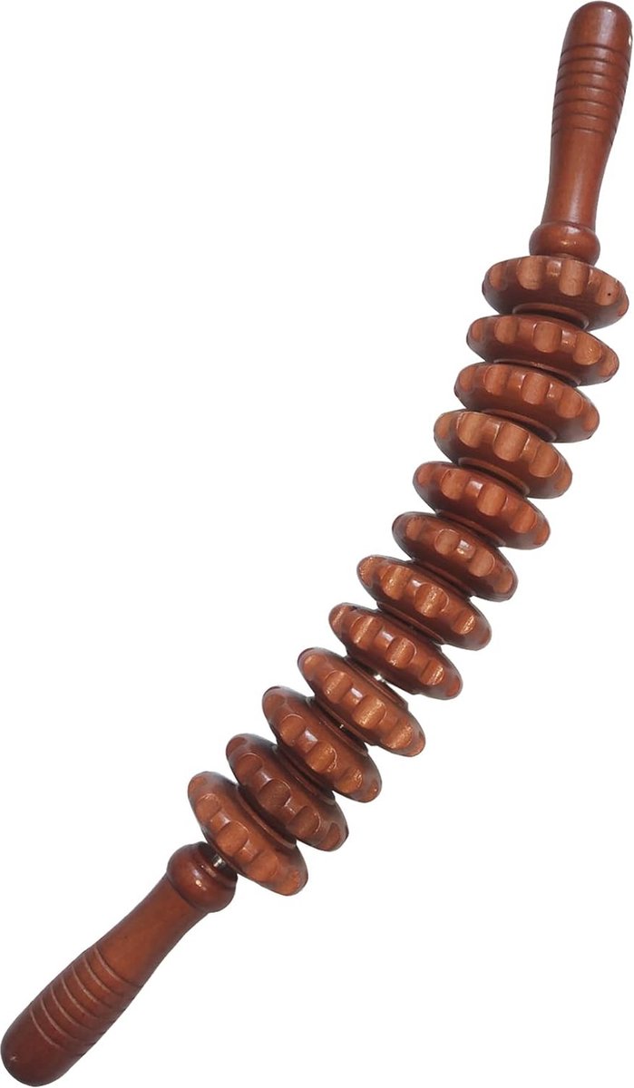 Massage - Massage Device - Massage Stick - Brown - Anti Cellulite Massage Roller Tool - Full Body Massager - Relieve Fatigue