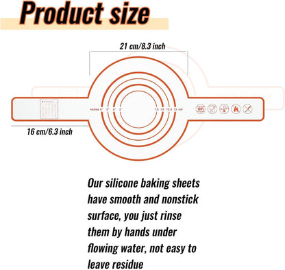 2 Pieces Oven Baking Mat - Bread Sling - Multifunctional - Silicone - Sling Baking Mat with Long Handle - Bread Baking Mat - Reusable Oven Liner with Long Handles - Suitable for air fryer, oven and microwave - 52.5×21.5×0.04cm - Image 8