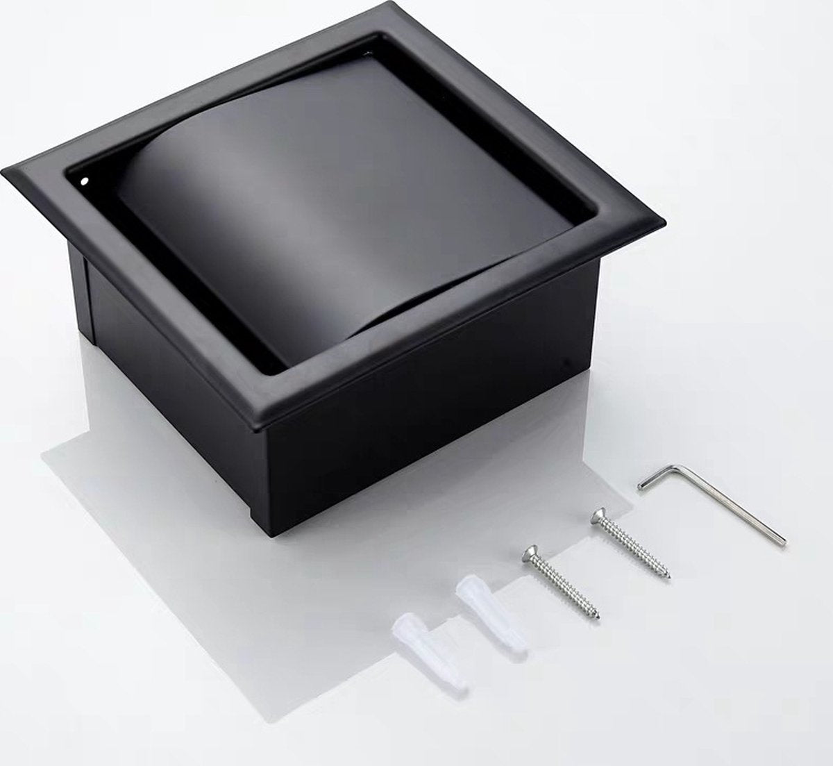 toilet roll holder - Built-in - black toilet roll holder - black toilet roll holder - toilet roll holders - toilet roll holder - stainless steel - for bathroom - toilet roll holder - Image 3