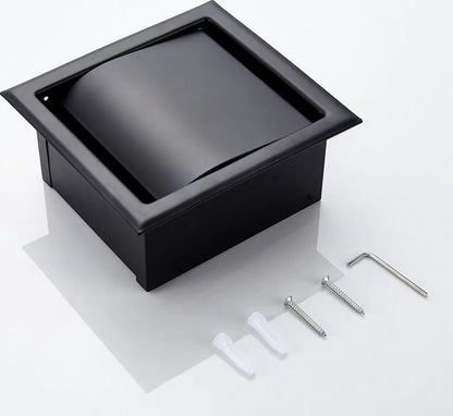 toilet roll holder - Built-in - black toilet roll holder - black toilet roll holder - toilet roll holders - toilet roll holder - stainless steel - for bathroom - toilet roll holder - Image 3
