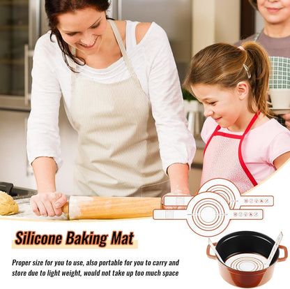 3 Pieces Oven Baking Mat - Bread Sling - Multifunctional - Silicone - Sling Baking Mat with Long Handle - Bread Baking Mat - Reusableh Oven Liner with Long Handles - Suitable for air fryer, oven and microwave - 52.5×21.5×0.07cm - Image 3