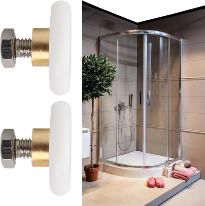 4 pieces - Shower door caster - Shower door wheels - Shower wheels - Sliding door wheels - Shower cabin wheels - diameter 19mm - Replacement parts for bathroom - nylon - Image 5