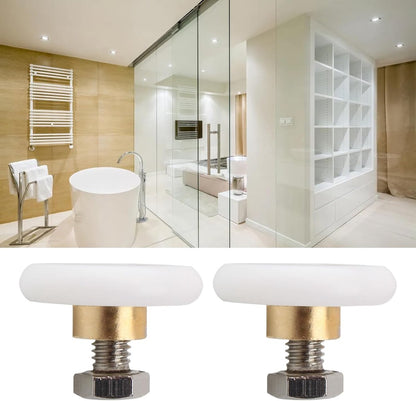 4 pieces - Shower door caster - Shower door wheels - Shower wheels - Sliding door wheels - Shower cabin wheels - diameter 19mm - Replacement parts for bathroom - nylon - Image 6