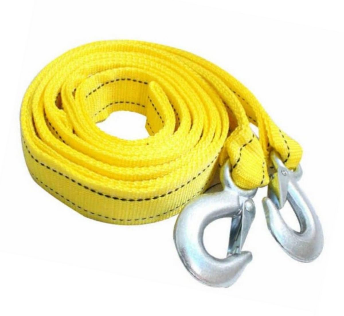 Tow rope Tow strap Tow rope car - 4 m 5000KG - nylon and steel - yellow - Image 6