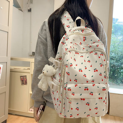 Backpack - School Bag - Backpack - Girl Backpack - School Backpack - School Bag - Tablet Backpack - 20 Liters - Cherry - Image 5