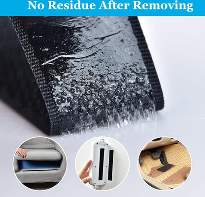 Self-adhesive hook and loop tape 10 meters - black hook and loop tape - extra strong - Strong double-sided self-adhesive tapes - Black - 10m * 2cm - Grip tape - Hook and loop tape - Image 3