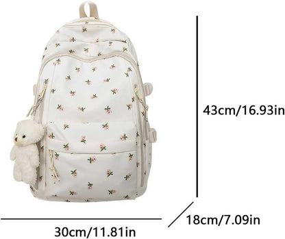 Backpack - School Bag - Backpack - Girl Backpack - School Backpack - School Bag - Tablet Backpack - 20 Liters - Roses - Image 5