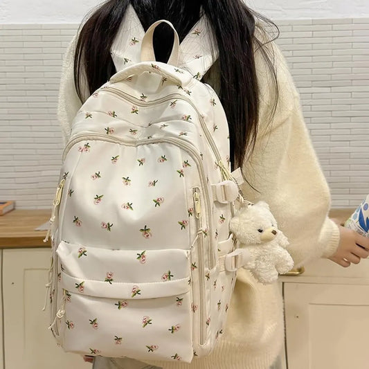 Backpack - School Bag - Backpack - Girl Backpack - School Backpack - School Bag - Tablet Backpack - 20 Liters - Roses - Image 6