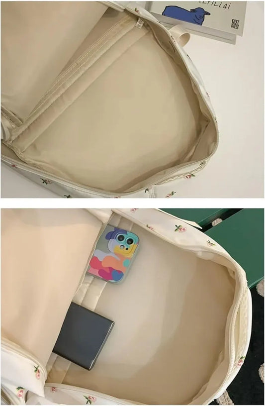 Backpack - School Bag - Backpack - Girl Backpack - School Backpack - School Bag - Tablet Backpack - 20 Liters - Strawberries - Image 3