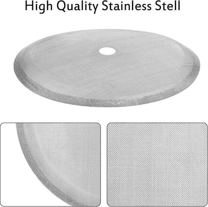 6 pieces - Coffee filter - Reusable - French Press replacement filters Mesh filters replacement - 10.2cm - silver - stainless steel - Image 3