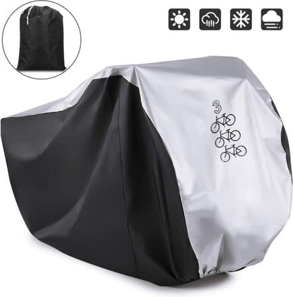 Protective cover - 3 bicycles - Saddle cover - Storage bag - 210D - All weather - 200*105*110 cm(L) - waterproof - dustproof - UV protection - Cover - Image 2