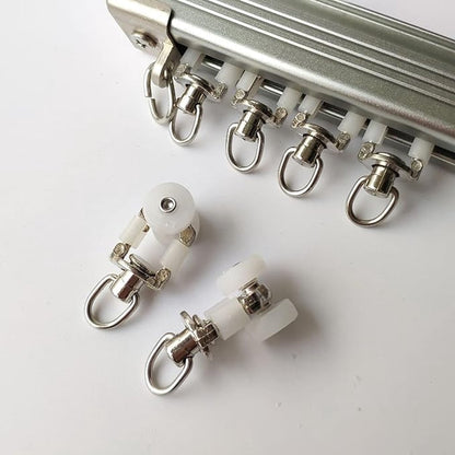 20 Pieces - Curtain Runners - Curtain Runners - Curtain Rollers - Curtain Rail Rollers - Gliders - Curtains - Curtain Gliders - White - Alloy - 3.45*1.5cm - Image 5
